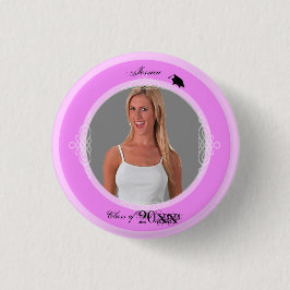 Abschluss-Knopf addieren Rosa des Foto-3 Button