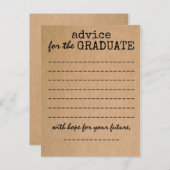 Abschluss Kraft Advisor Card Hinweiskarte (Vorne/Hinten)