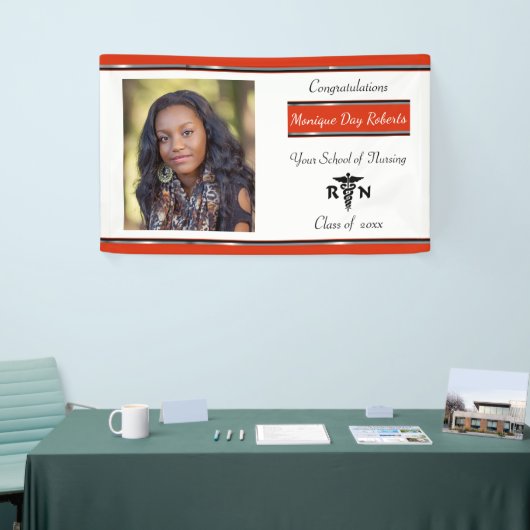 Abschluss, Krankenschule, Caduceus, Custom Banner (Messeveranstaltung)