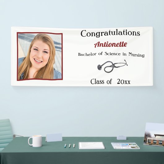 Abschluss, Krankenschwester, RN, Stethoscope Banner (Messe)