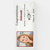 Abschluss, Krankenschwester, RN, Stethoscope Banner (Vertikal)