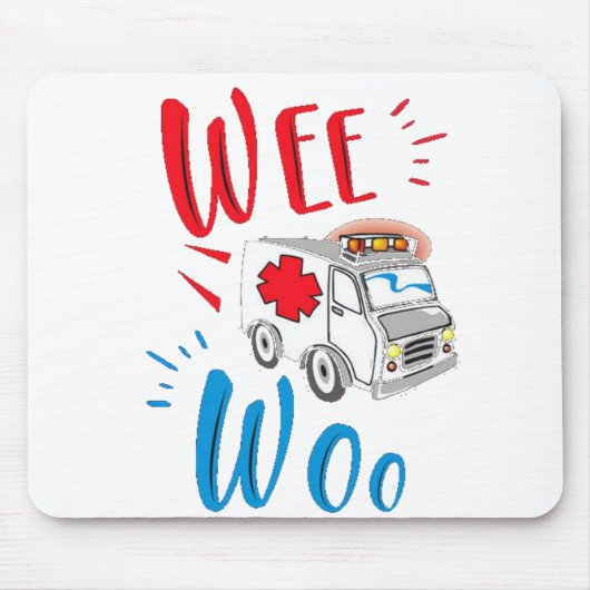 Abschluss, Krankenwagen, Patient Mousepad (Vorne)