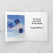 Abschluss Kuh, ungeordnet stolz auf Sie Karte (Innenseite)