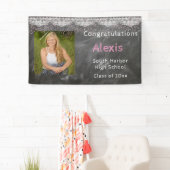 Abschluss, kundenspezifisches Foto, Chalkboard & L Banner (Insitu)