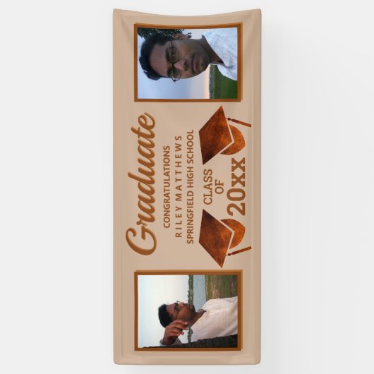 Abschluss Kupfer 2 Foto Herzlichen Glückwunsch Gra Banner (Vertikal)