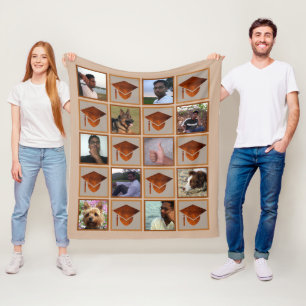 Abschluss Kupfer Graduate Keepake 10 Foto Fleecedecke