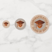 Abschluss Kupfer Herzlichen Glückwunsch Cooles Fot Konfetti (Rückseiten)