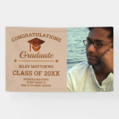 Abschluss Kupfer Herzlichen Glückwunsch Graduate 1 Banner (Horizontal)