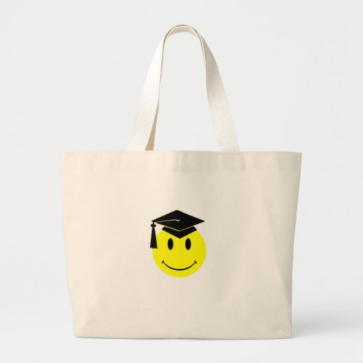 Abschluss-Lächeln-Tasche Jumbo Stoffbeutel (Vorne)