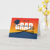 Abschluss Lacrosse Athlete Glückwunsch Grad Karte (Gelbe Blume)