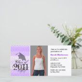 Abschluss laden Foto Card Chic Muster ein 4 (Stehend Vorderseite)