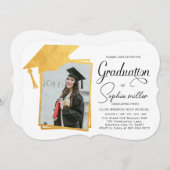 Abschluss laden Grad Ankündigungsklasse 2025 ein Einladung (Vorne/Hinten)