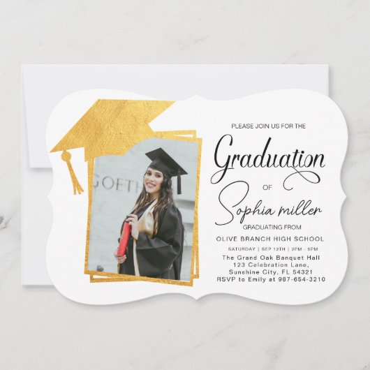 Abschluss laden Grad Ankündigungsklasse 2025 ein Einladung (Vorderseite)