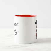 Abschluss-Lama Zweifarbige Tasse (Mittel)