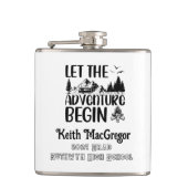 Abschluss Lasse den Erlebnisstart Flachmann (Vorderseite)