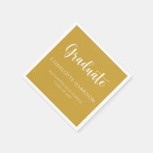 Abschluss Lässig Script Modernes Papier Napkins Serviette (Ecke)