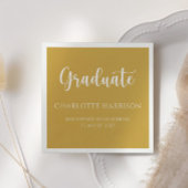 Abschluss Lässig Script Modernes Papier Napkins Serviette