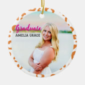 Abschluss Leopard Milestone Ornament (Vorne)