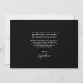 Abschluss-Liebe und dank Script-Foto | Schwarz (Rückseite)