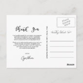 Abschluss-Liebe und dank Script-FotoCollage Postkarte (Rückseite)