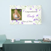 Abschluss, Lila Blüte, kundenspezifisch Banner (Messeveranstaltung)