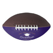 Abschluss Lila Gold Custom 2023 Senior Football (Vorderseite)