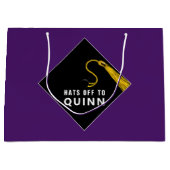 Abschluss Lila Große Geschenktüte (Vorderseite)