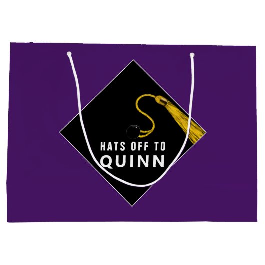 Abschluss Lila Große Geschenktüte (Rückseite)