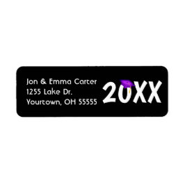 Abschluss lila Kappe und Goldbarren