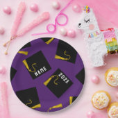 Abschluss Lila Party Paper Teller (Party)