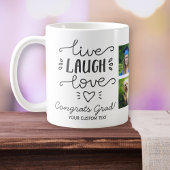 Abschluss Live Lagh Liebe Graduate Foto Collage Kaffeetasse