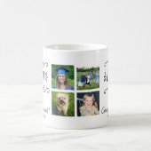 Abschluss Live Lagh Liebe Graduate Foto Collage Kaffeetasse (Mittel)