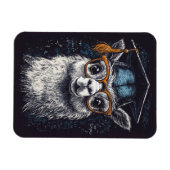 Abschluss Llama Illustration Magnet (Horizontal)