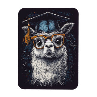 Abschluss Llama Illustration Magnet