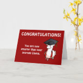 Abschluss Llama Karte (Gelbe Blume)