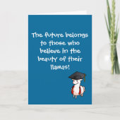 Abschluss Llama Karte (Vorderseite)