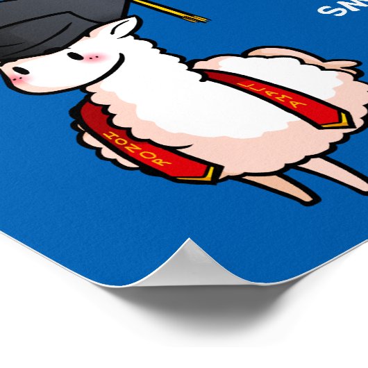 Abschluss Llama Poster (Ecke)