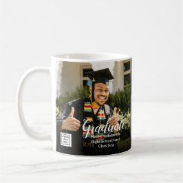 Abschluss-Logo Absolventenfoto Abitur Kaffeetasse