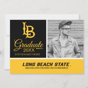 Abschluss Long Beach State Logo Einladung