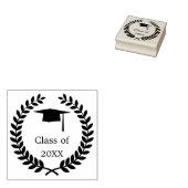 Abschluss-Lorbeerkranz, Mörtel Gummistempel (Stempel)