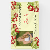 Abschluss, Luau, Hibiskus, kundenspezifisch Banner (Vertikal)