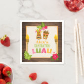 Abschluss Luau Paper Napkins - Junge Serviette (Beispiel)