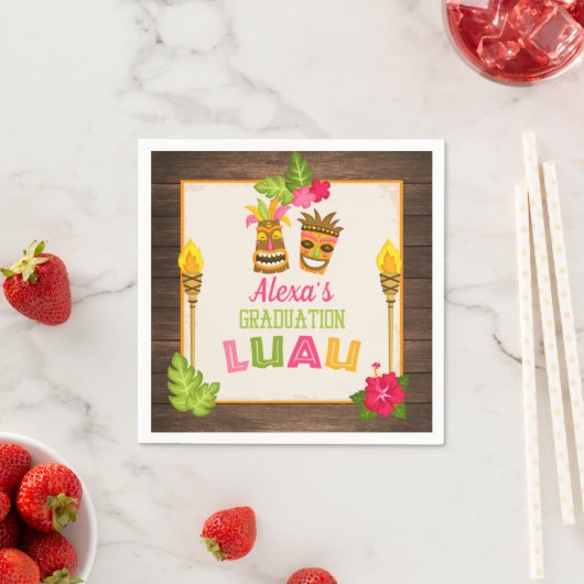 Abschluss Luau Paper Napkins Serviette (Beispiel)