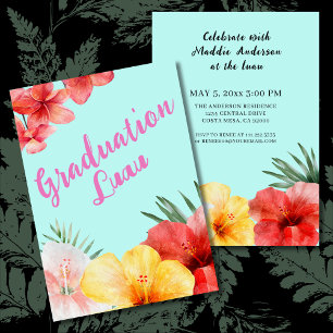 Abschluss Luau Party Einladung