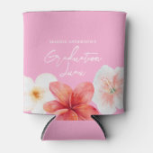 Abschluss Luau Tropical Blume Paper Plate Dosenkühler (Vorderseite)