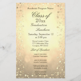 Abschluss Luncheon Gold Confetti