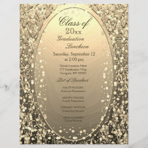 Abschluss Luncheon Gold Confetti