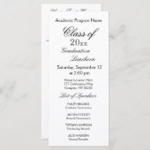 Abschluss Luncheon Simple Typografy (Vorne/Hinten)