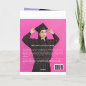 Abschluss Magazine Broschüre 4 Seiten Spaß modern Ankündigung (Rückseite)