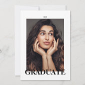 Abschluss Magazine Cover Foto Ankündigung (Rückseite)